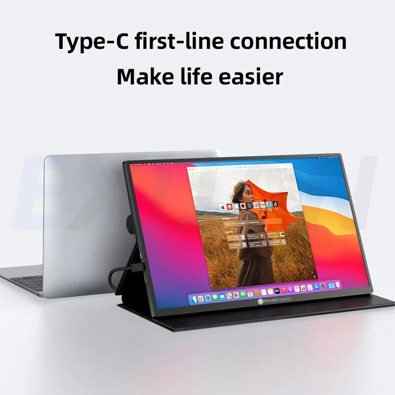 15.6 Inch Aluminium CNC IPS 1080p Portable Monitor