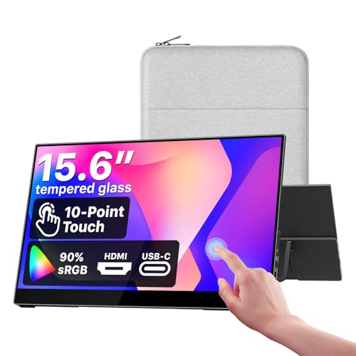 cocopar Portable Touch Monitor 15.6 Inch 1080P FHD 90% sRGB Tra — image 2