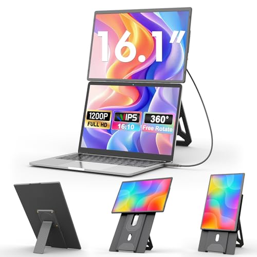 domyfan 16.1" Laptop Screen Extender, 360° Rotating Detachable  — image 2
