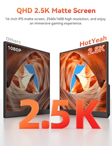 HotYeah 16" 2.5K 144Hz Portable Gaming Monitor, 2560x1600 QHD 1 — image 4