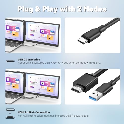 KEFEYA Laptop Screen Extender, 14'' Portable Monitor for Lapto — image 6