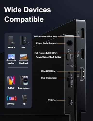 MagicRaven 2.5K Portable Gaming Monitor, 16" 2520x1680 1500:1 IPS  — image 6