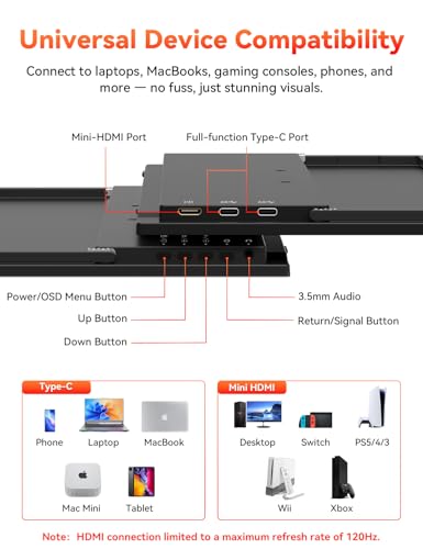 HotYeah 16" 2.5K 144Hz Portable Gaming Monitor, 2560x1600 QHD 1 — image 6