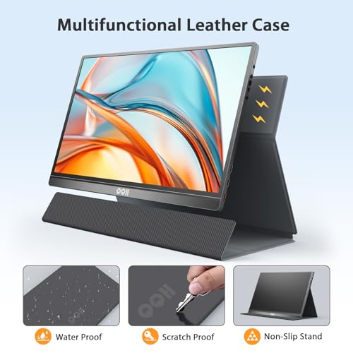 QQH Portable Travel Monitor Full HD 1080P USB C HDMI Alloy  — image 6