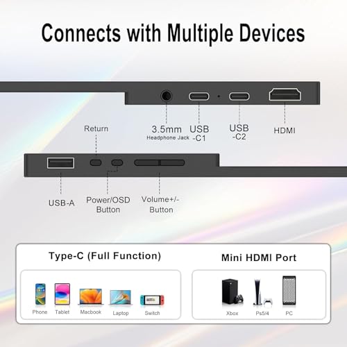 IBW Small Portable Monitor 10.5" 500 Nits 2000:1 FHD 1280P  — image 6