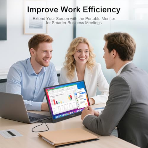 Rionhex Portable Monitor, 15.6" FHD 1080P IPS Display, Portable — image 5