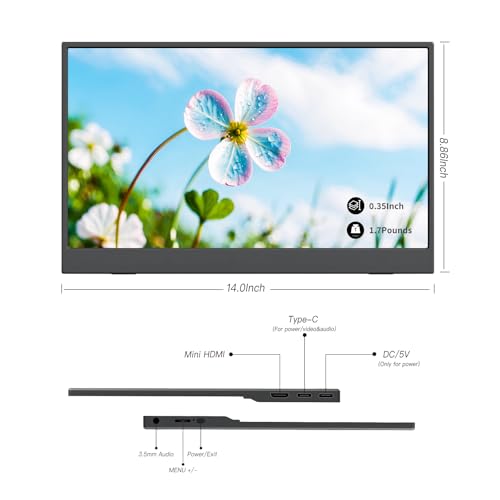 ReHisk Portable Monitor 15.6'' FHD 1080P IPS Eye Care Computer — image 5