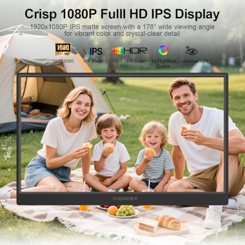 Rionhex Portable Monitor, 15.6" FHD 1080P IPS Display, Portable — image 3