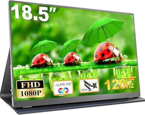 Usparkle 18.5 Inch Large Portable Monitor, 120Hz 1080P FHD IPS P — image 2