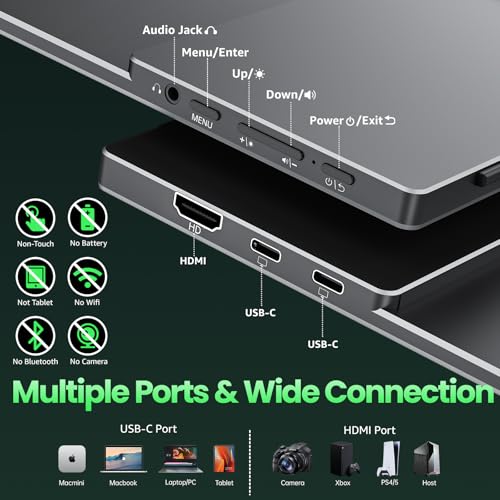 Brand: cocopar COCOPAR Portable Laptop Monitor 15.6 Inch 1080P 85% SRGB,Tra — image 5