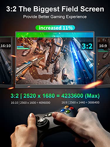 MagicRaven 2.5K Portable Gaming Monitor, 16" 2520x1680 1500:1 IPS  — image 4