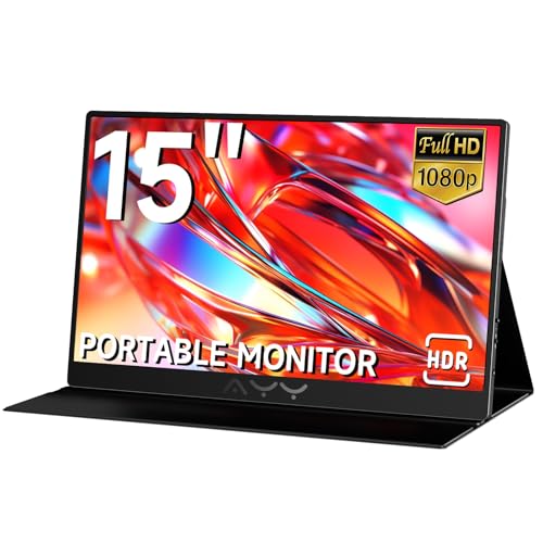 AYY Portable Monitor for Laptop 15 Inch, FHD 1080P USB-C HD — image 2