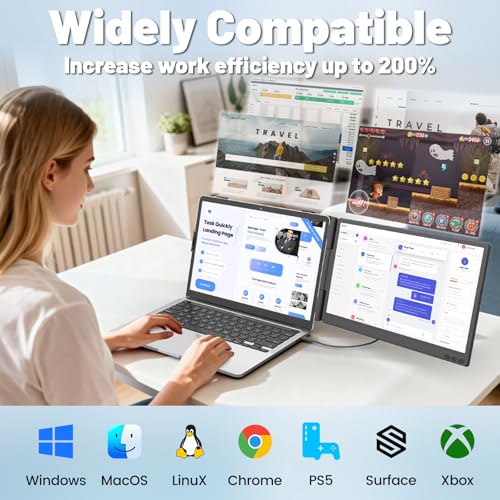 KEFEYA Laptop Screen Extender, 14'' Portable Monitor for Lapto — image 4