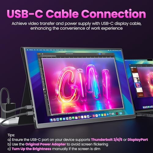 Upperizon Large Portable Monitor 18.5 inch FHD 1920x1080p 100Hz 1 — image 3