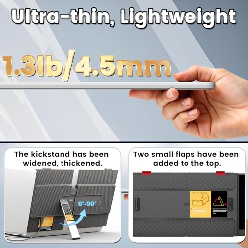 domyfan Portable Monitor, Ultra-Light 600g, 14" Dual Screen Ful — image 4