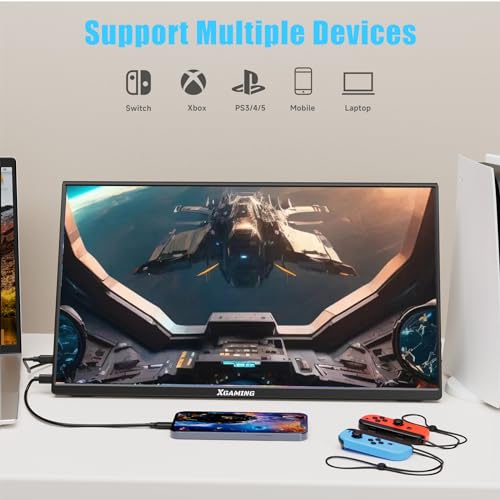 XGaming Portable Monitor 15.6 inch FHD 1080P USB C HDMI Gaming  — image 4