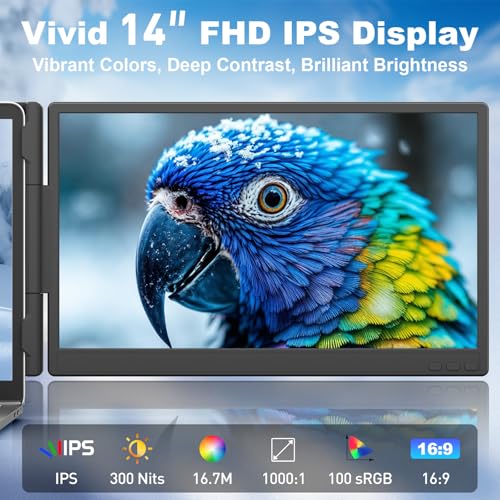 KEFEYA Laptop Screen Extender, 14'' Portable Monitor for Lapto — image 3