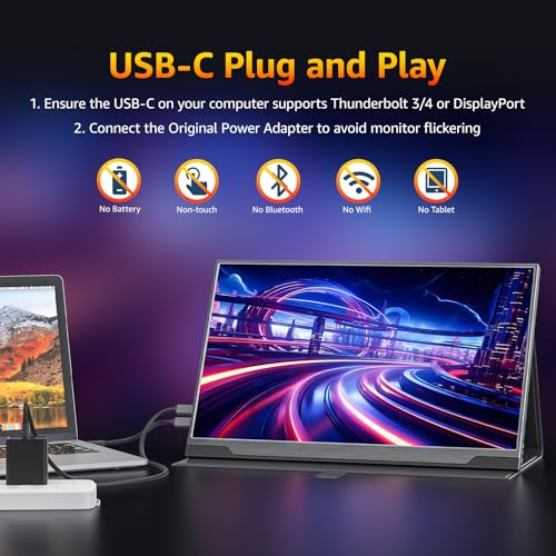 Brand: cocopar cocopar Portable Monitor 4K - 17.3 Inch UHD FreeSync HDR IPS — image 5