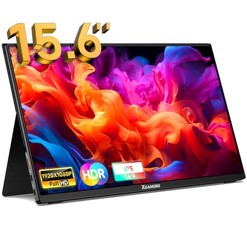 XGaming Portable Monitor 15.6 inch FHD 1080P USB C HDMI Gaming  — image 2
