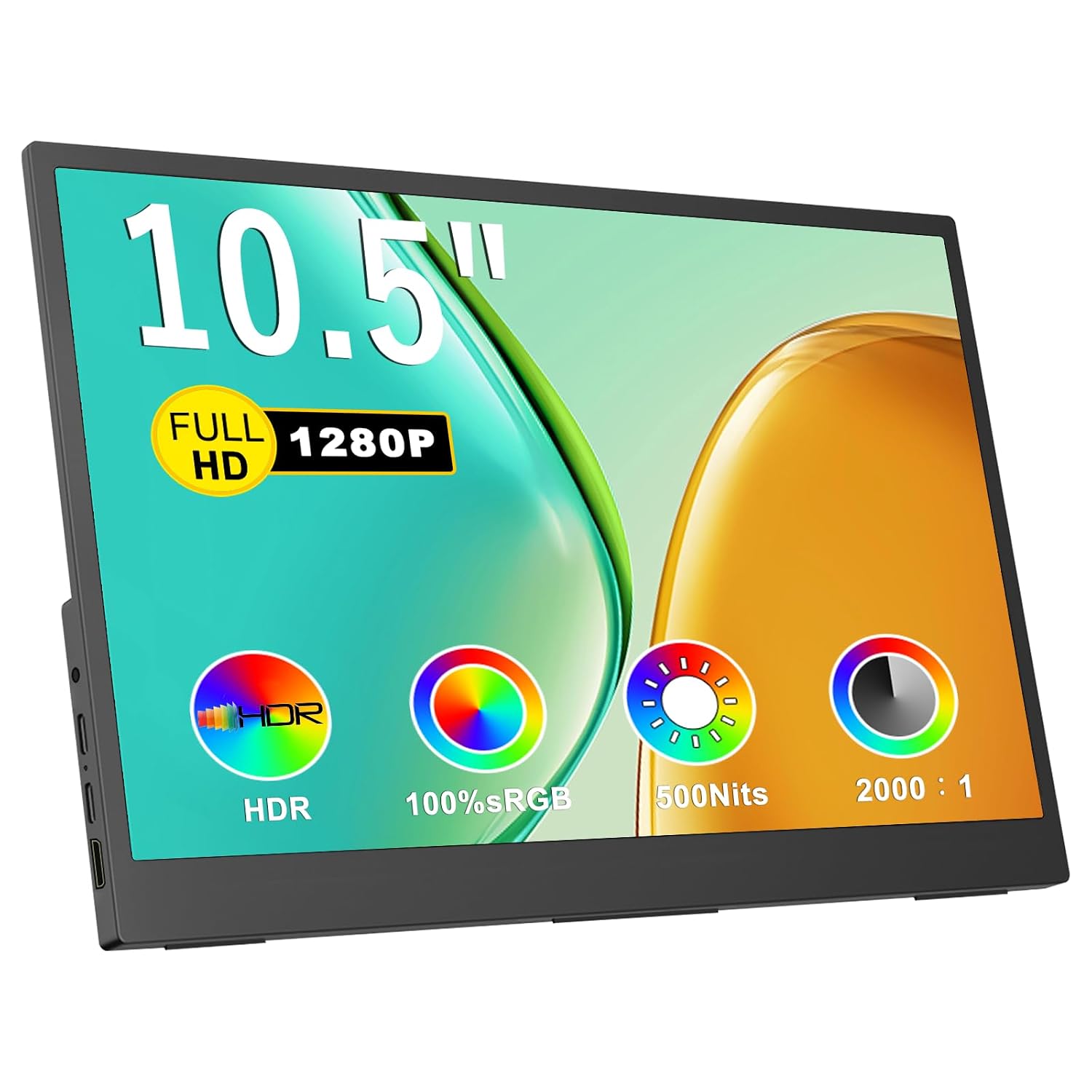 IBW Small Portable Monitor 10.5" 500 Nits 2000:1 FHD 1280P